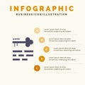 Key, Lock, Layout, Login Solid Icon Infographics 5 Steps Presentation Background Royalty Free Stock Photo