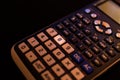 Key number eight of the keyboard of a calculator Royalty Free Stock Photo