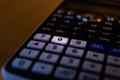 Key number eight of the keyboard of a calculator Royalty Free Stock Photo