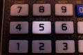 Key number five of the keyboard of a scientific calculator Royalty Free Stock Photo