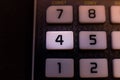 Key number four of the keyboard of a scientific calculator Royalty Free Stock Photo