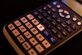 Key number nine of the keyboard of a scientific calculator Royalty Free Stock Photo