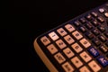 Key number one of the keyboard of a scientific calculator Royalty Free Stock Photo