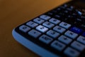 Key number three of the keyboard of a scientific calculator Royalty Free Stock Photo