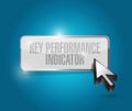 key performance indicator button illustration