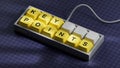 Key points symbol. Computer keyboard keys with words Key points.Key points concept Royalty Free Stock Photo