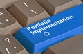 Key for portfolio implementation Royalty Free Stock Photo