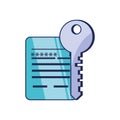 Key protection and document with password