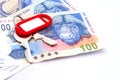 Key on South African Rand money Royalty Free Stock Photo