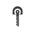 key repair and service icon vector concept design template Royalty Free Stock Photo