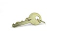 Key with ring clipping path in eatate concept Royalty Free Stock Photo
