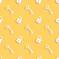 Key And Safe Lock Seamless Background