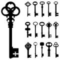 Key set vector Royalty Free Stock Photo