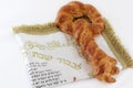 Key shape challah bread Royalty Free Stock Photo
