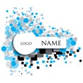 Key shaped Logo art work Royalty Free Stock Photo