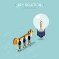 Key solution Royalty Free Stock Photo