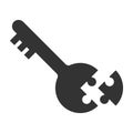 Key solution icon Royalty Free Stock Photo