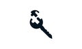 Key solution icon vector illustration. Royalty Free Stock Photo