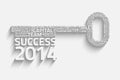 Key success with business words Royalty Free Stock Photo