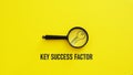 Key success factor KSF is shown using the text Royalty Free Stock Photo