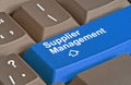 Key for supplier management Royalty Free Stock Photo