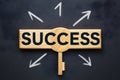 Key to business success concept depicted in an image Royalty Free Stock Photo