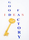 Key to the Good Ideas Factory ? Royalty Free Stock Photo