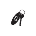 the key to the hotel room icon. Elements of beach holidays icon. Premium quality graphic design. Signs and symbols icon for websit Royalty Free Stock Photo