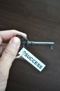 The key to succes Royalty Free Stock Photo