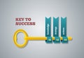 Key to success illustration Royalty Free Stock Photo