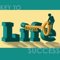 Key to success - Illustration