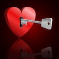 Key to unlock heart.
