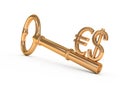Key to wealth. Royalty Free Stock Photo