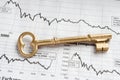 Key to wealth Royalty Free Stock Photo