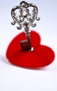 The key to your heart love red Royalty Free Stock Photo