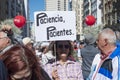 Trade Unions and some thirty organisations organise a demonstration in support of a public health Madrid Spain