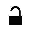 Key unlock symbol for banner, general design print and websites. Royalty Free Stock Photo