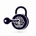 Key Unlocking the Brains Potential Royalty Free Stock Photo