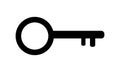 Key vector icon illustration. eps 10. Royalty Free Stock Photo