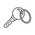 Key Vector Icon which can easily modify or edit Royalty Free Stock Photo