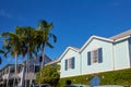 Key west downtown street houses in Florida