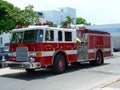 Key West fire brigade truck Royalty Free Stock Photo