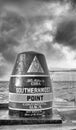 Key West, Florida Buoy sign marking the southernmost point on the continental USA and distance to Cuba. Sunset view Royalty Free Stock Photo