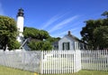 Key West Lighthouse and Keepers Quarters Museum in Key West Royalty Free Stock Photo