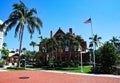 Key West Museum of Art and History at the Custom House in Florida Royalty Free Stock Photo