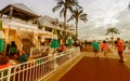 KEY WEST, USA - JANUARY 2016: People awaits sunset at Mallory Square in Key West, USA. This place is the most popular sunset point