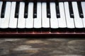 Keyboard of accordian