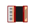 Keyboard Accordion icon Button classical musical instrument