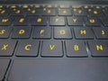 Keyboard alphabet abjad techknologi laptop