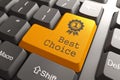 Keyboard with Best Choice Button. Royalty Free Stock Photo